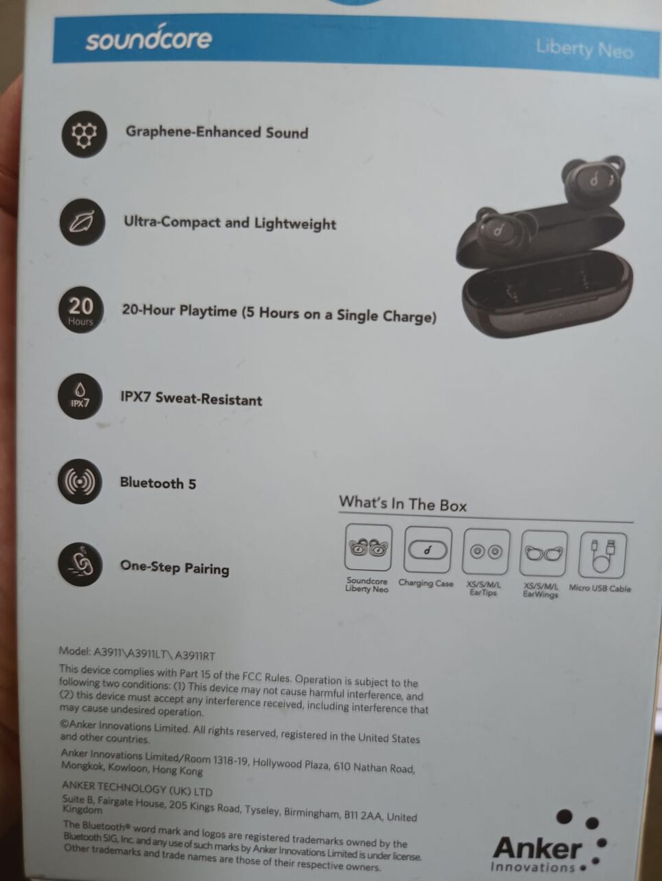 Riyadh, Electronics, SAR 75,  Earbuds Liberty New Soundcore