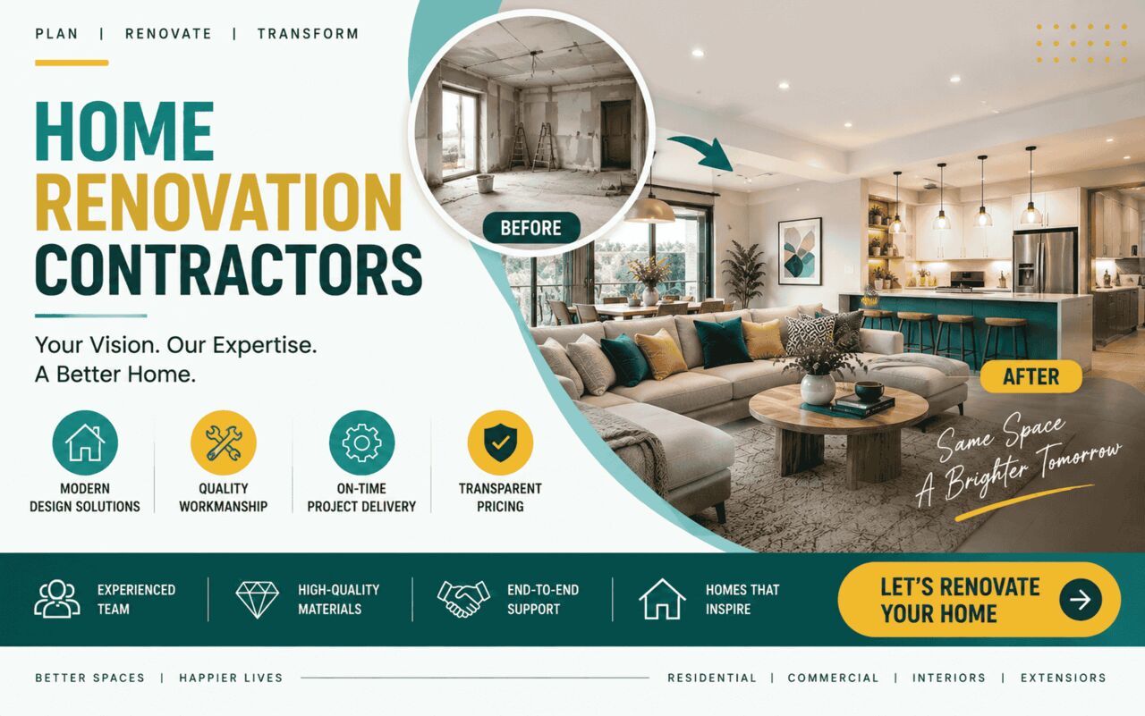 Greater Noida, Construction, Transform Your Home With Trusted Home Renovation Contractors In Noida