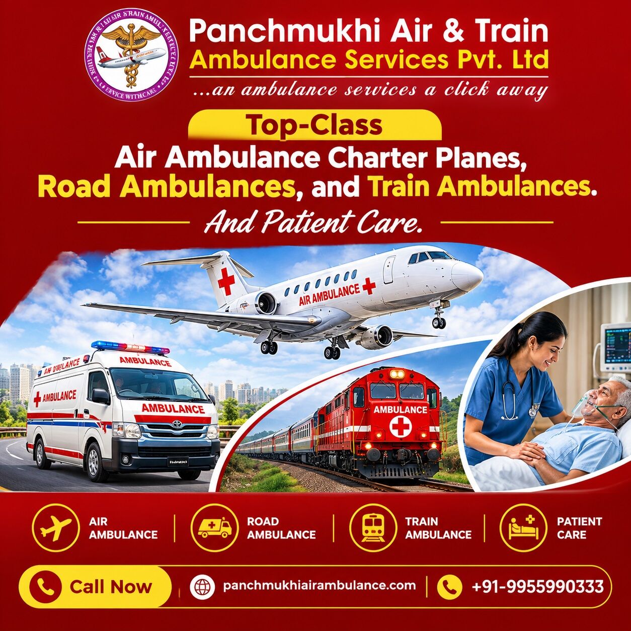 Mumbai, Health, Panchmukhi Air Ambulance Services From Varanasi- Designed To Increase Safety