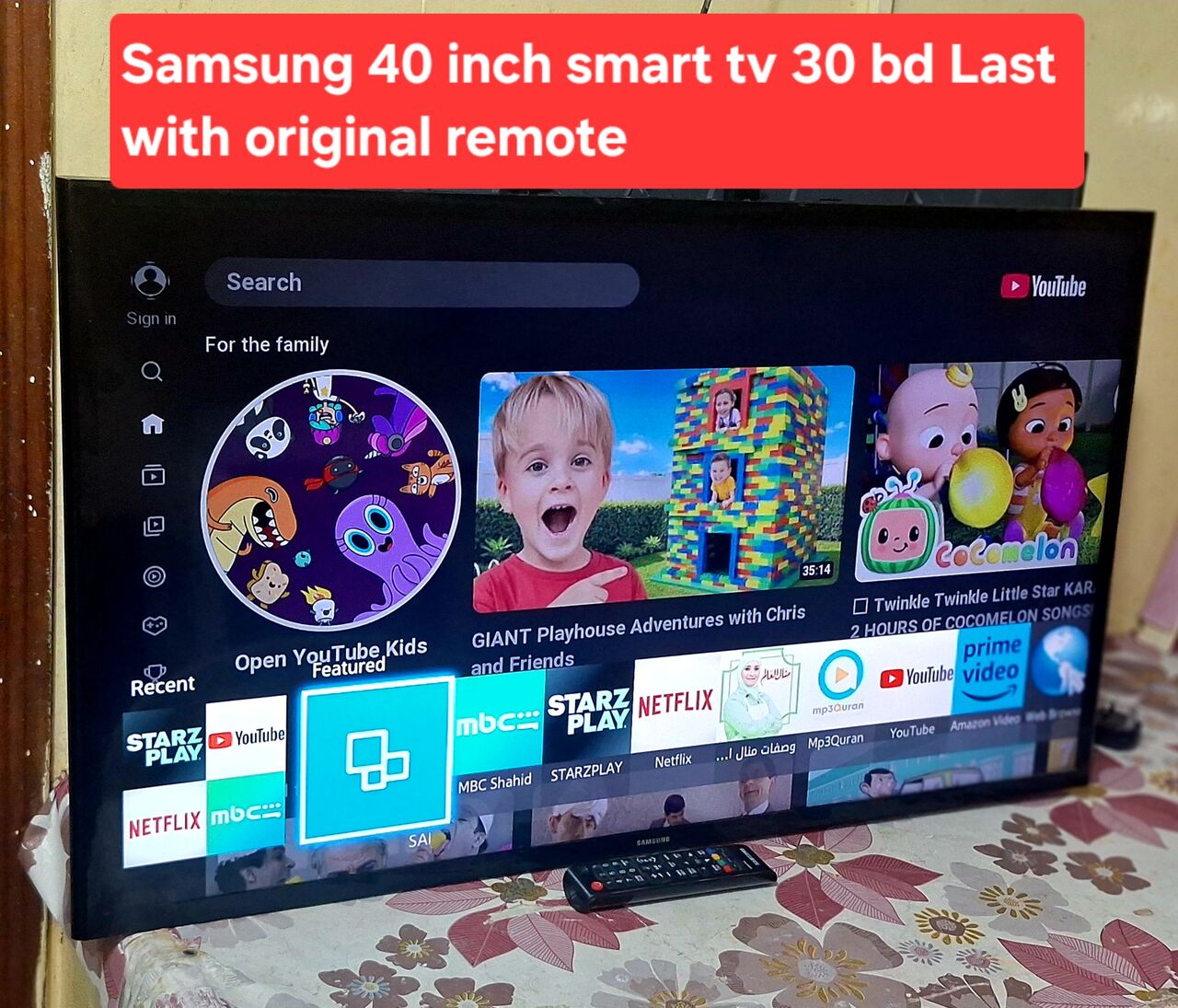 Manama, Electronics, BHD 30,  Samsung 40 Inch Smart Tv 30 Bd Last Msg 3670 8372 Wts Ap No Call