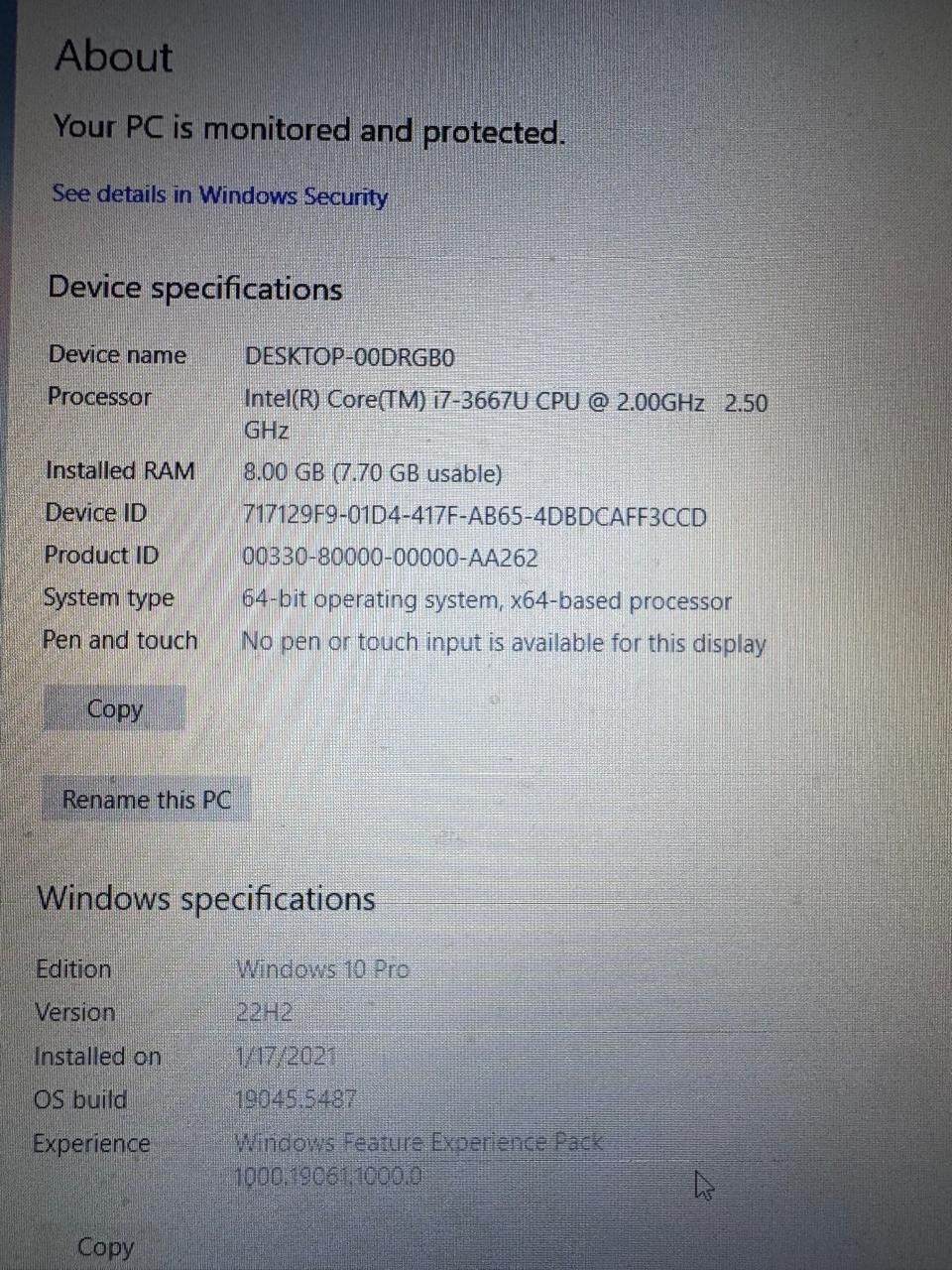 Al Aqeeq, Computers, SAR 1000,  Laptop For Sale - Lenovo X1 Carbon 8GB RAM, 256 GB SSD