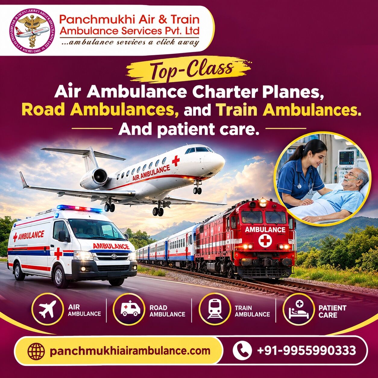 Mumbai, Health, Panchmukhi Air Ambulance Cost From Thiruvananthapuram- Risk Free And Cost Effective Servic