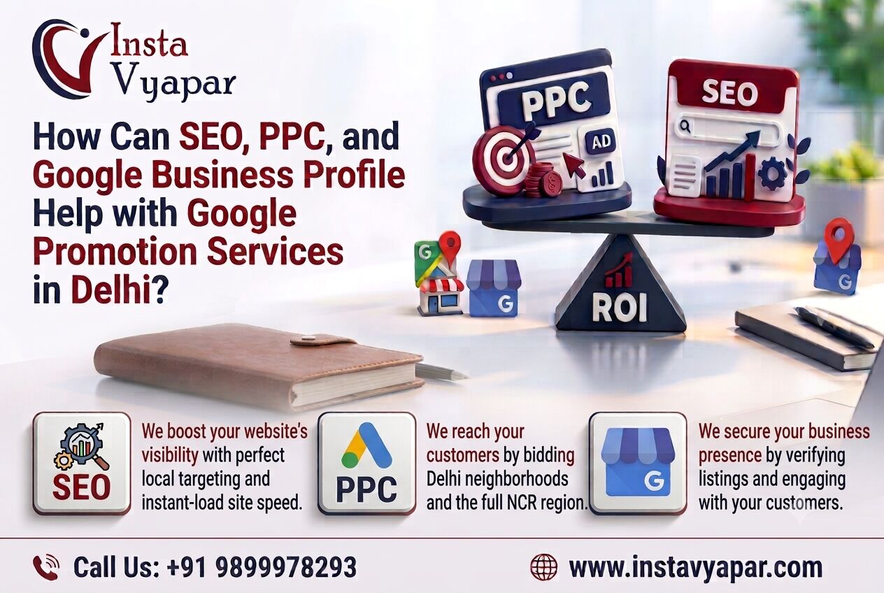 New Delhi, Marketing, How Is SEO, PPC( Pay Per Click) And Google Business Profile Useful In Google Promotion Ser