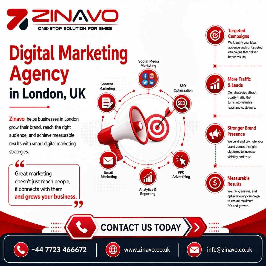 London, Computer, Digital Marketing Agency In London, UK | Zinavo
