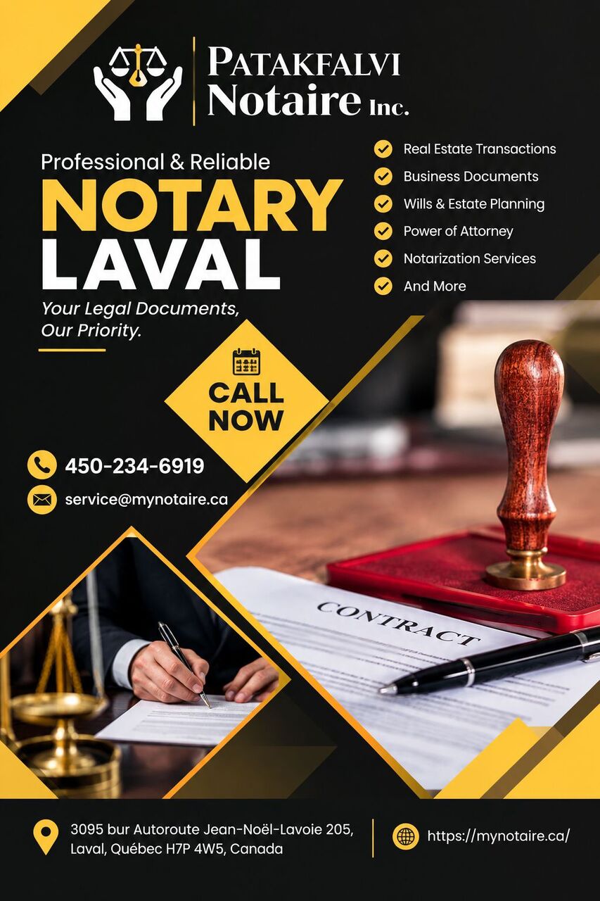Toronto, Legal, Notary Laval