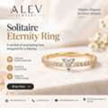 Solitaire Eternity Ring &ndash; Timeless Elegance By Alev Jewelry