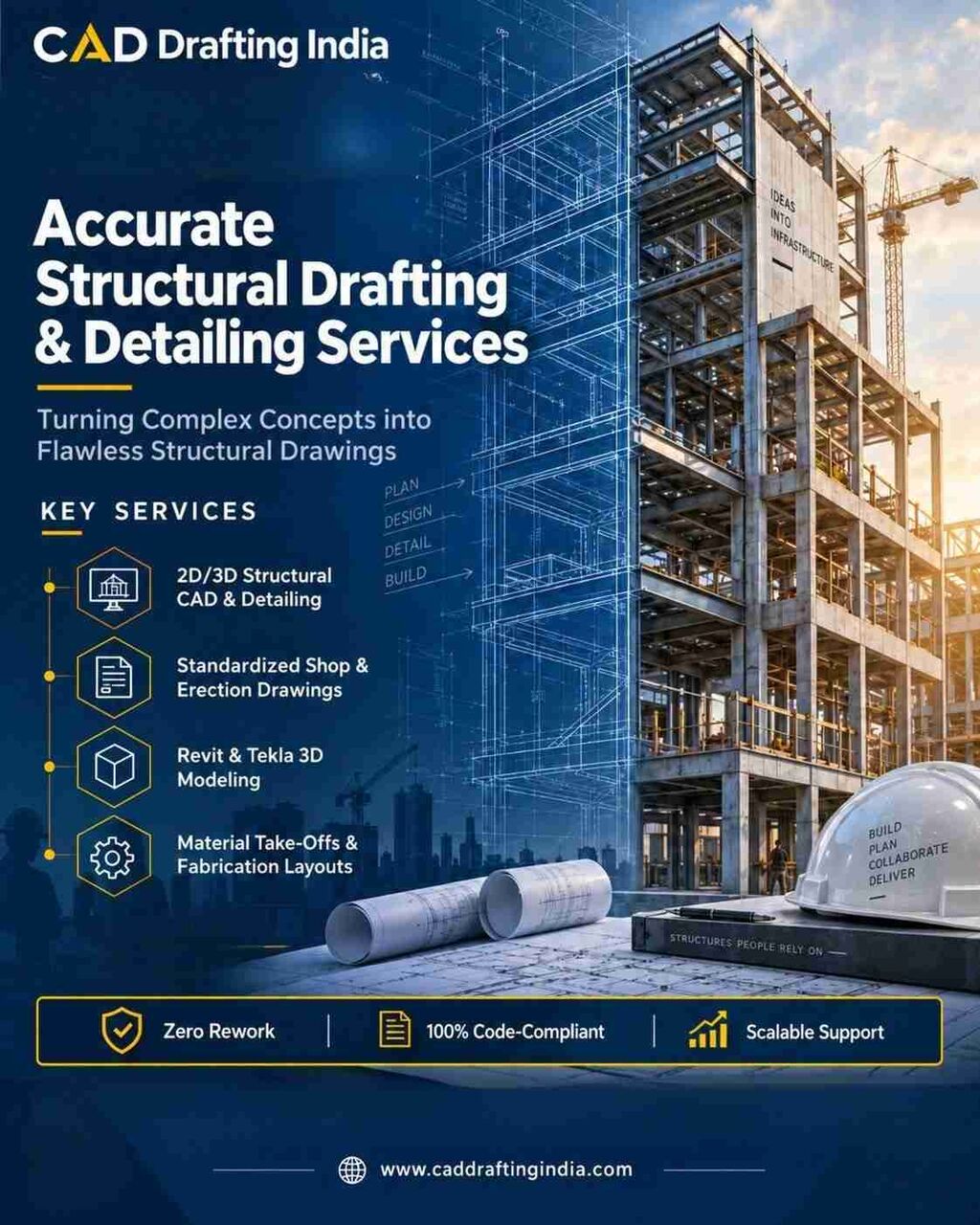 London, Construction, Structural Drafting Services For Reliable Engineering And Construction
