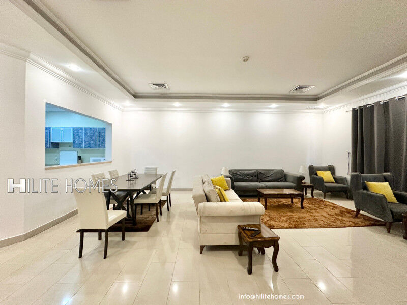 Kuwait City, Apartments, Flats, Houses & Villas, KWD 550/month,  Furnished,  3 BR,  Furnished Three Bedroom Apartments With Balcony For Rent In Sulaibikhat