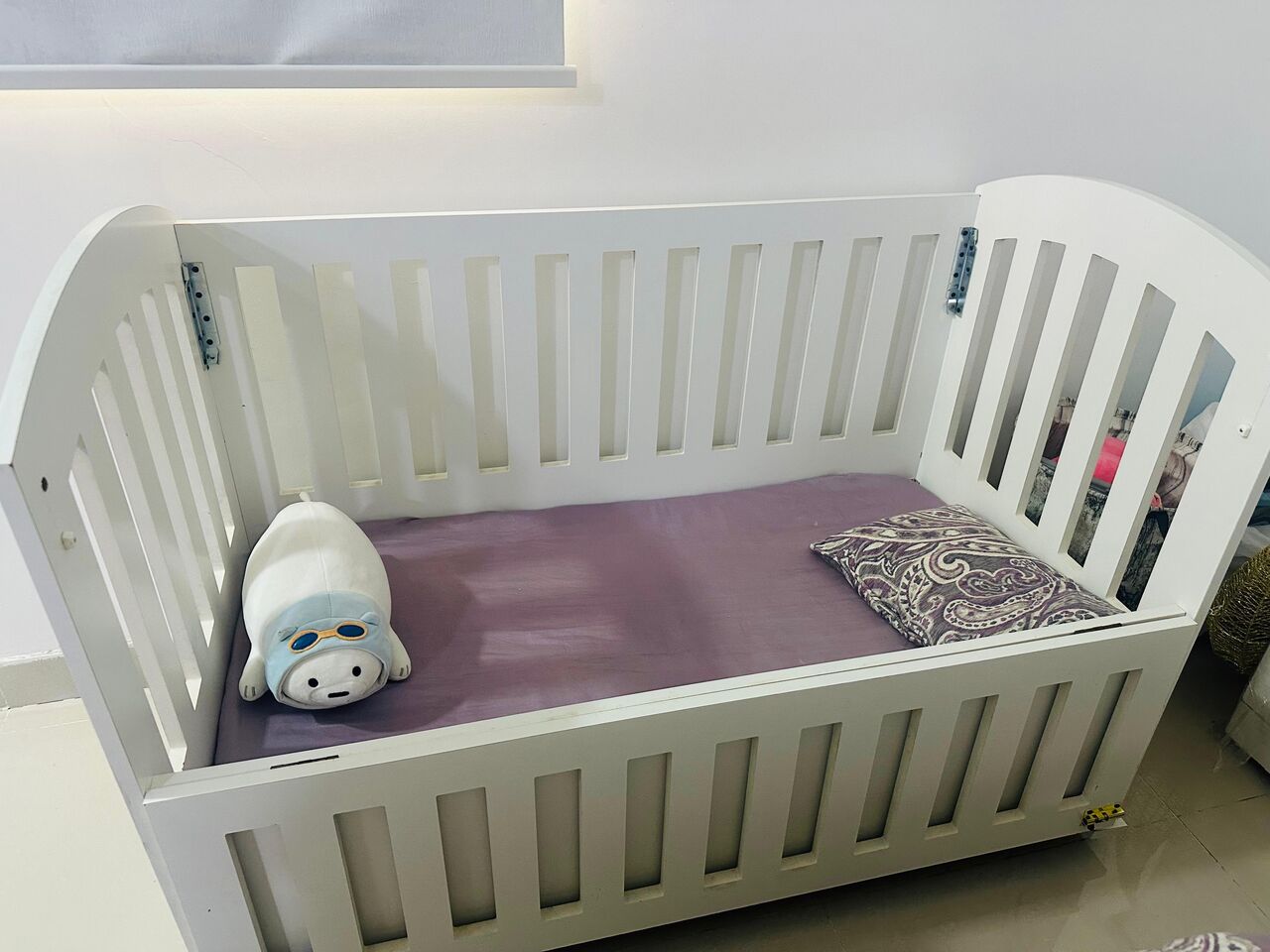 Dammam, Furniture, Single Bed With Matress ===== Baby Cot With Matress