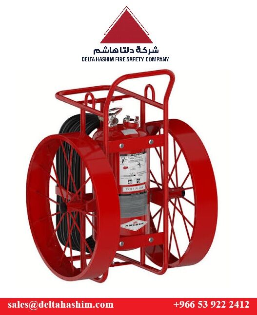 Dammam, Marketing, UL Listed, Amerex, Aramco Approved Wheeled DCP 125 LBS Trolley - Stock Available In Dammam