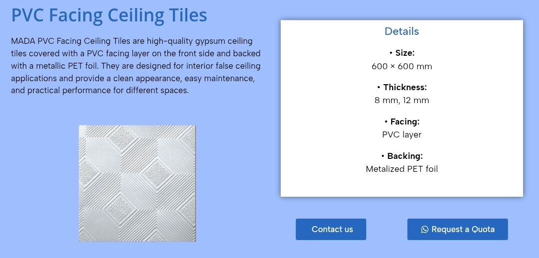Jeddah, Materials, Ceiling Tiles Available For Sale With Good Price