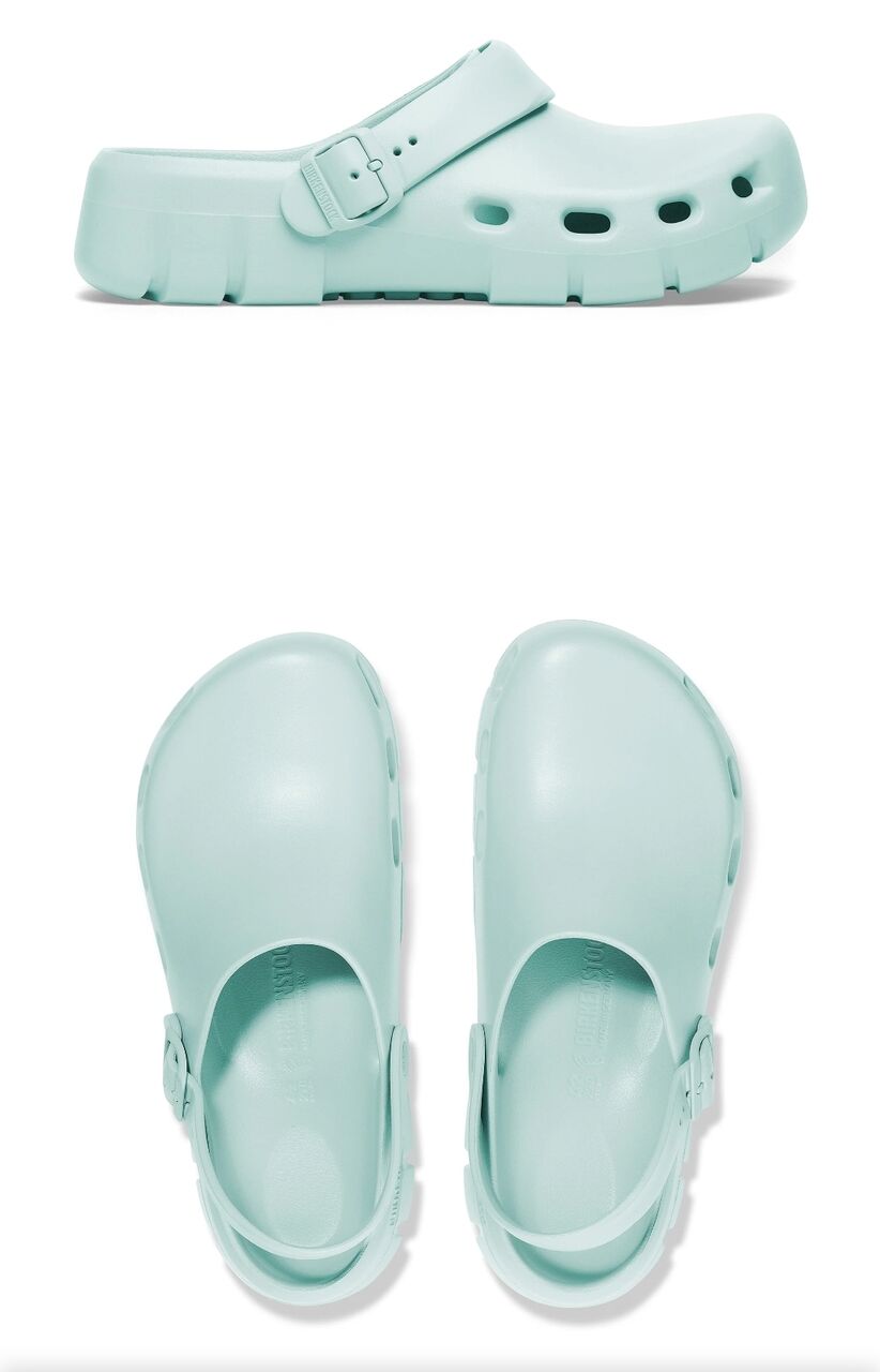 Riyadh, Clothing & Accessories, SAR 300,  Birkenstock Germany BirkiFlow EVA Clogs - Surf Green