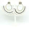 USD 44,  African Jewelry &ndash; Large Beaded Goddess Earrings