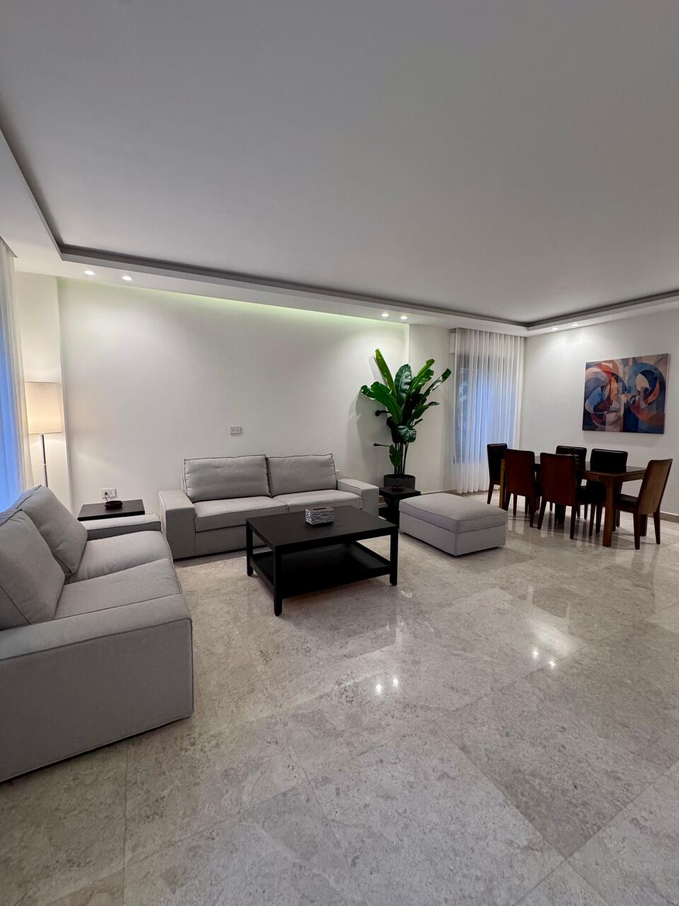 Amman, Apartments, Flats, Houses & Villas, JOD 20000/year,  Furnished,  3 BR,  Ground Fully Furinshed 3B Apartment With Outside Terrace In 4 Circle 00962777688956