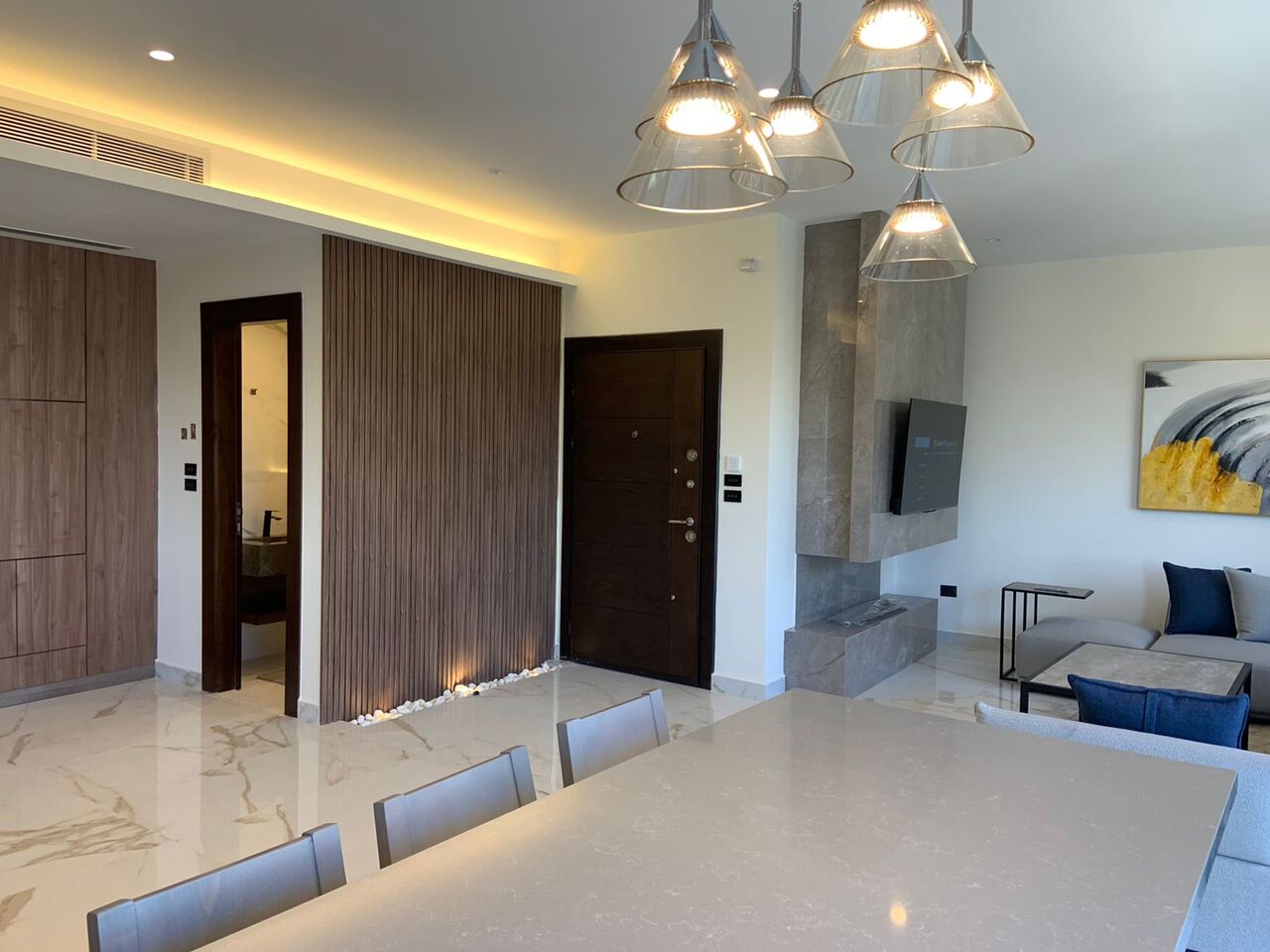 Amman, Apartments, Flats, Houses & Villas, JOD 24000/year,  Furnished,  3 BR,  New Fully Furnished 3B Apart With Baconly, Sharing Pool In 5 Circle 00962777688956