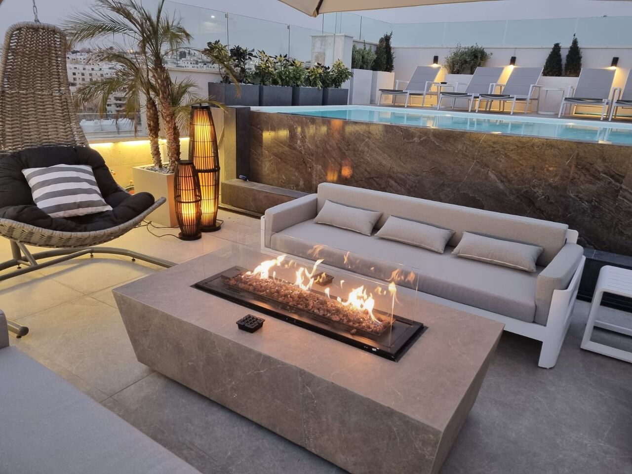 Amman, Apartments, Flats, Houses & Villas, JOD 24000/year,  Furnished,  3 BR,  New Fully Furnished 3B Apart With Baconly, Sharing Pool In 5 Circle 00962777688956