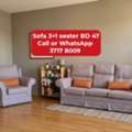 BHD 47,  @@Sofa 3+1seater In Good Condition For Sale With Delivery