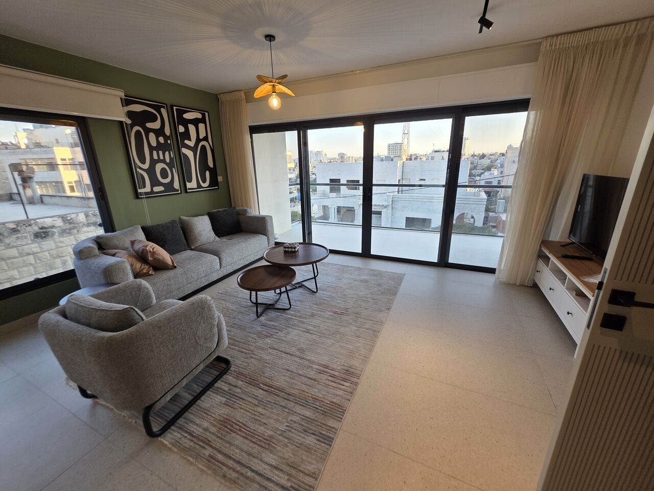 Amman, Apartments, Flats, Houses & Villas, JOD 15000/year,  Furnished,  2 BR,  Brandnew Fully Furnished 2B Apart With Baconly In Jabal Webdeh 00962777688956