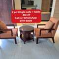 BHD 27,  @@Singel Sofa 2 Pc+table In Good Condition For Sale With Delivery