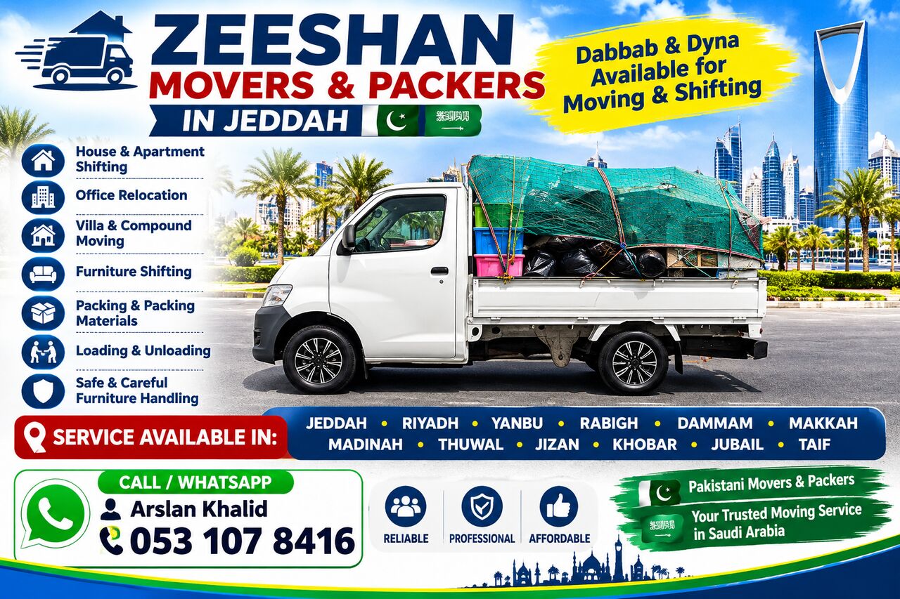 Kabul, Household, ZEESHAN MOVERS . PACKERS IN JEDDAH 🇵🇰🇸🇦  🏠 Dabbab & Dyna Available For Moving & Sh