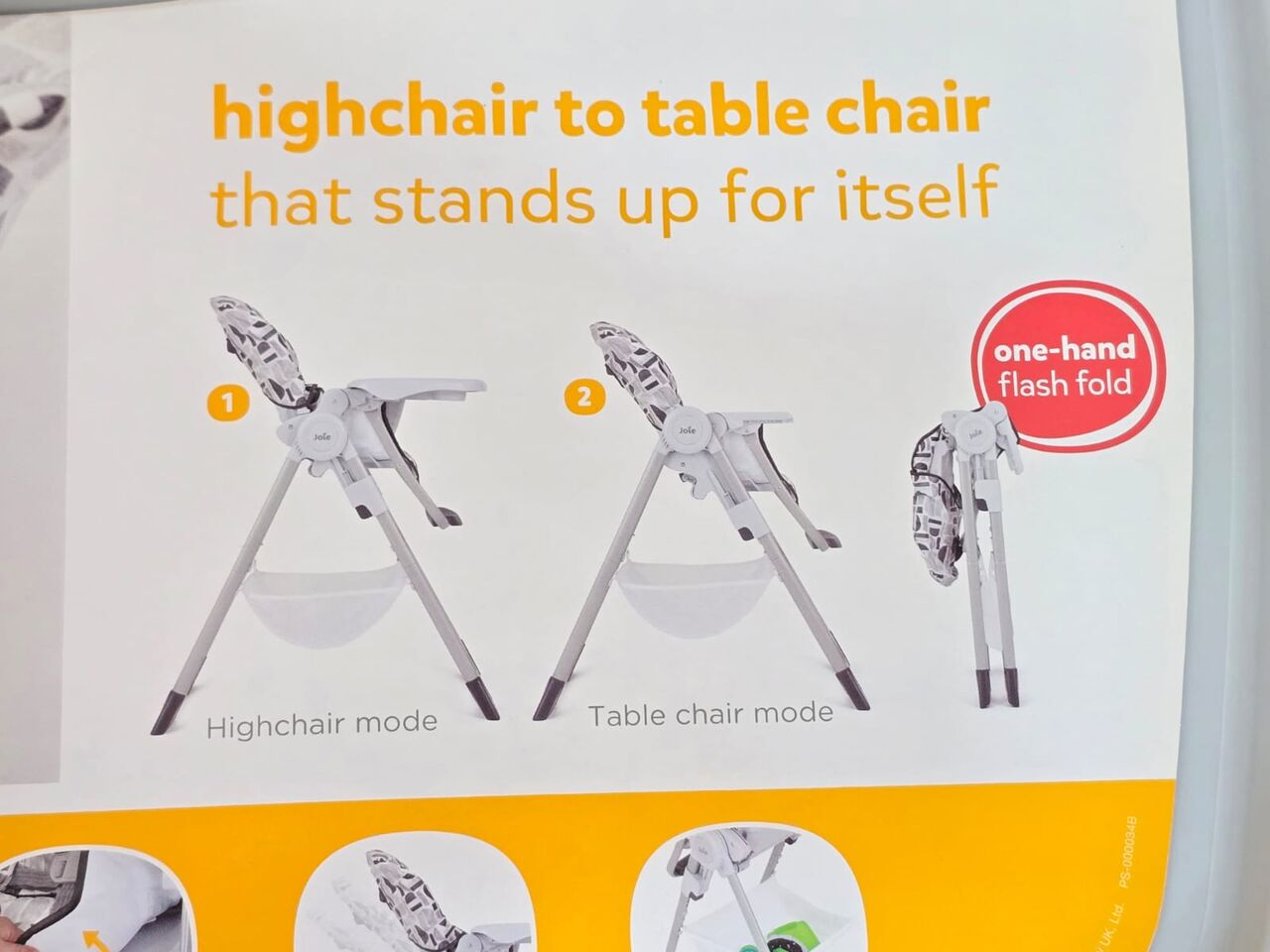 Jeddah, Baby & Kid Stuff, SAR 325,  Baby 2 In 1 Chair. Joie Brand. New