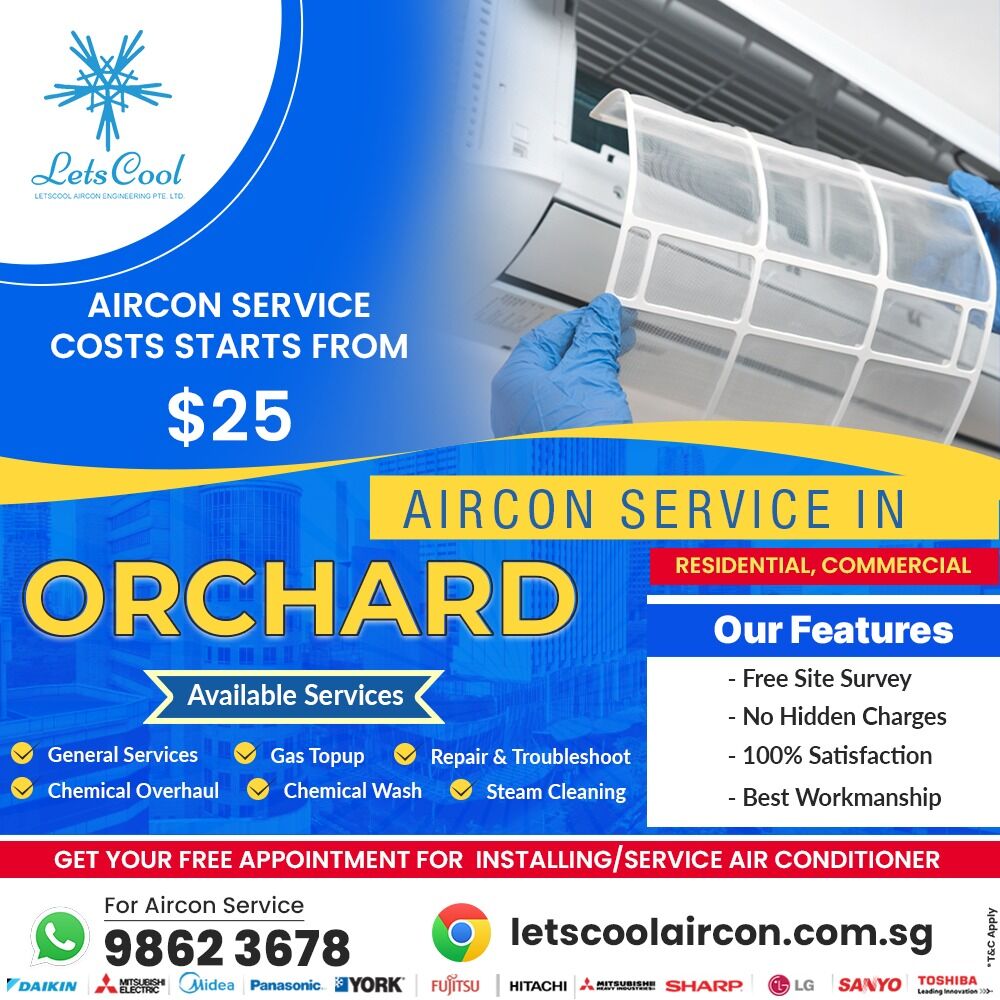 Orchard, Air Conditioners, SGD 25,  Aircon Servicing Orchard