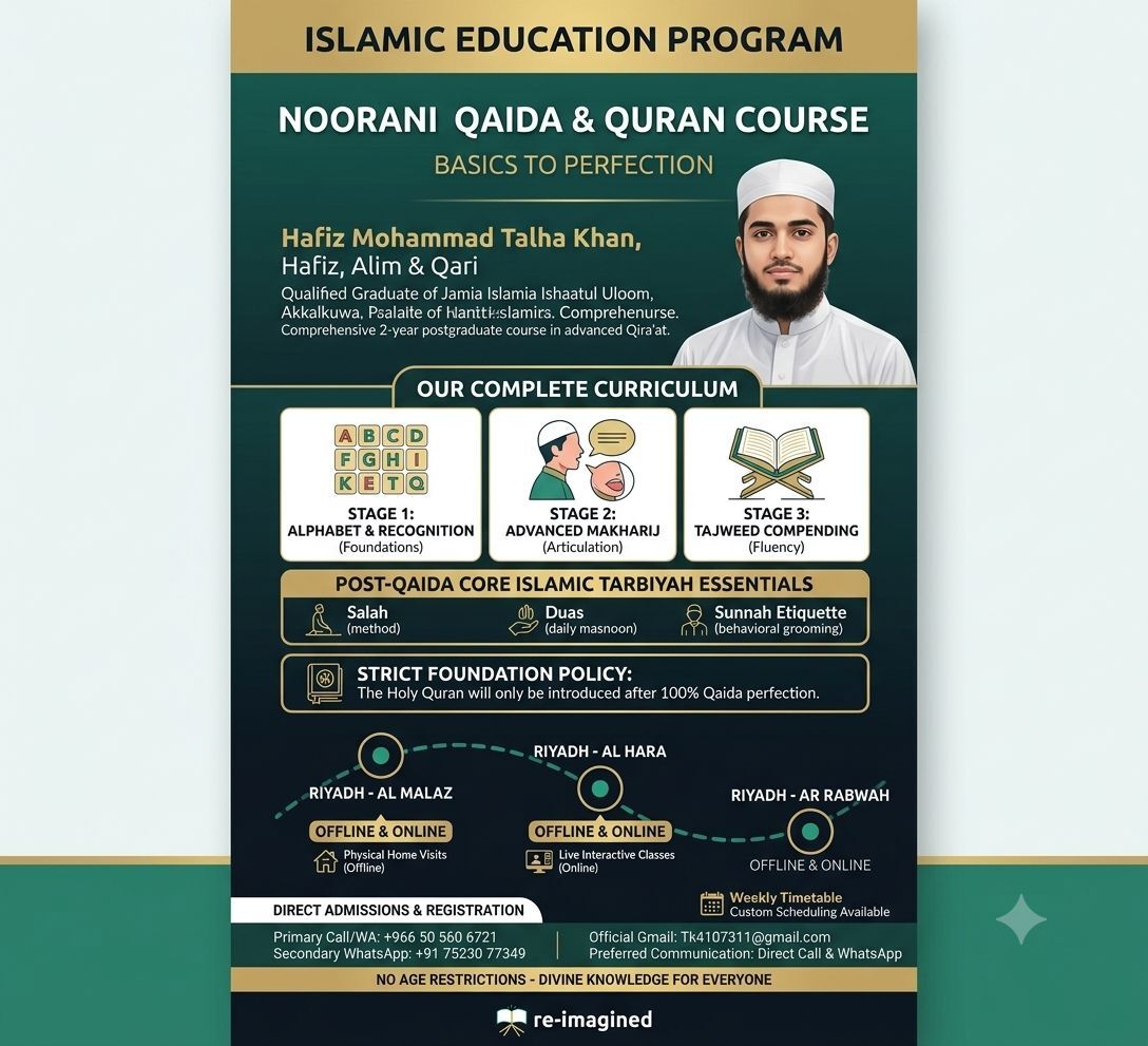Al Malaz, Lessons Offered, Doorstep Quran Classes In Riyadh &ndash; Kids & Adults