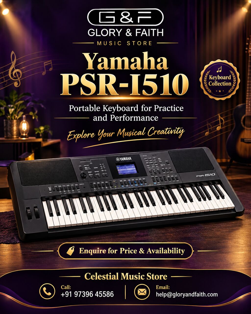 Mumbai, Marketing, Discover Yamaha PSR I510 Keyboard