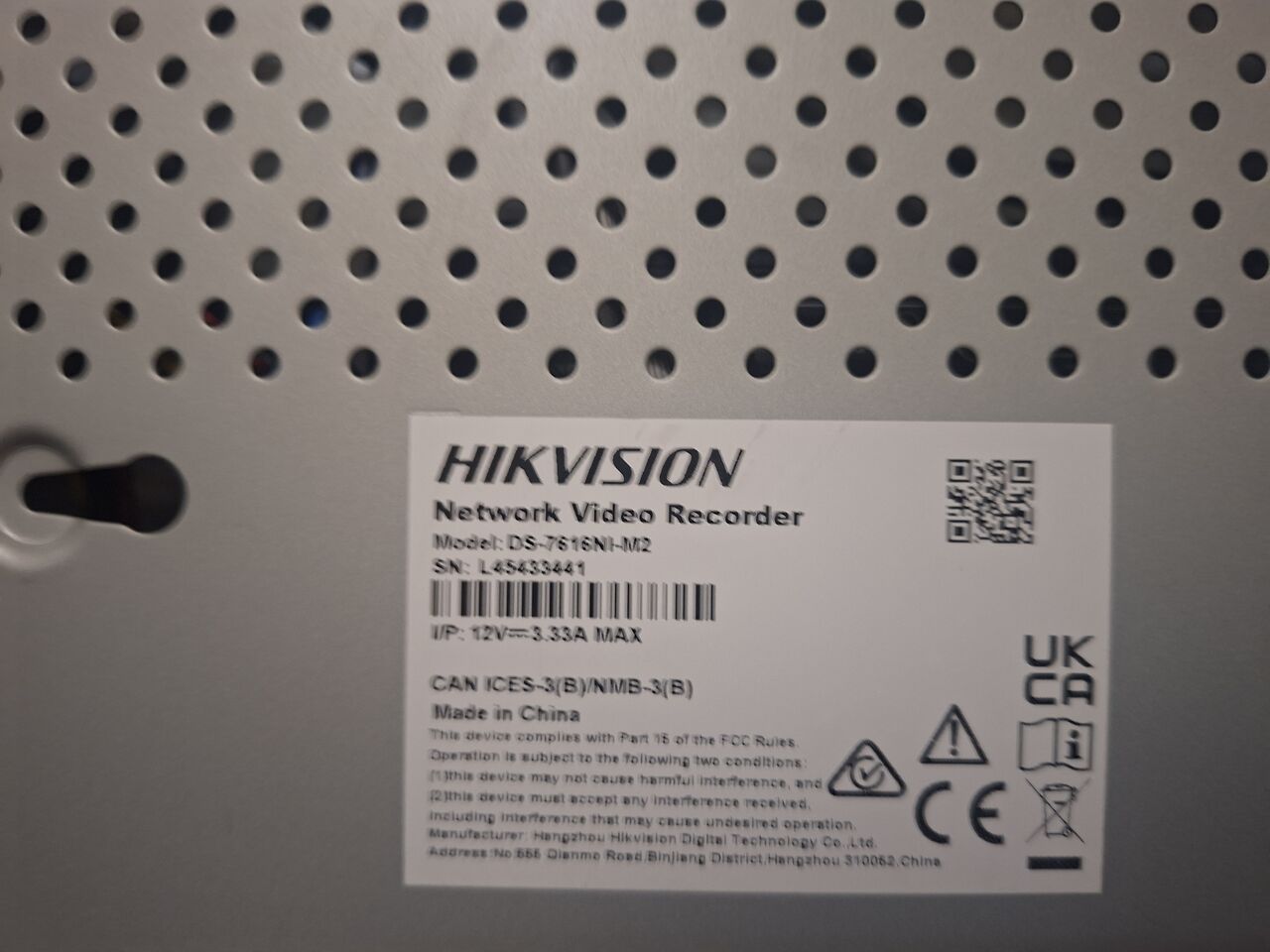 Riyadh, Electronics, SAR 280,  Hikvison NVR 16 CHANEL (USED)