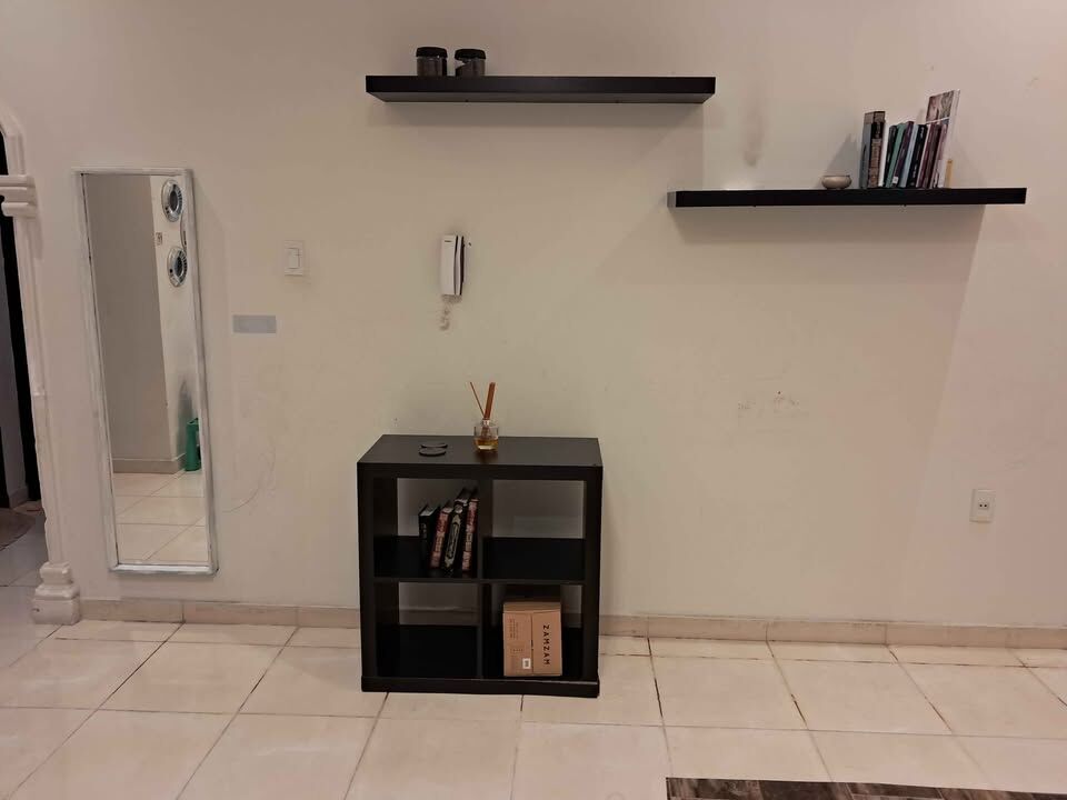 Khobar, Furniture, SAR 150,  رفوف جداريّة + وحدة تخزين + مرآة Wall Shelves + A Four‑cube Shelf +mirror.