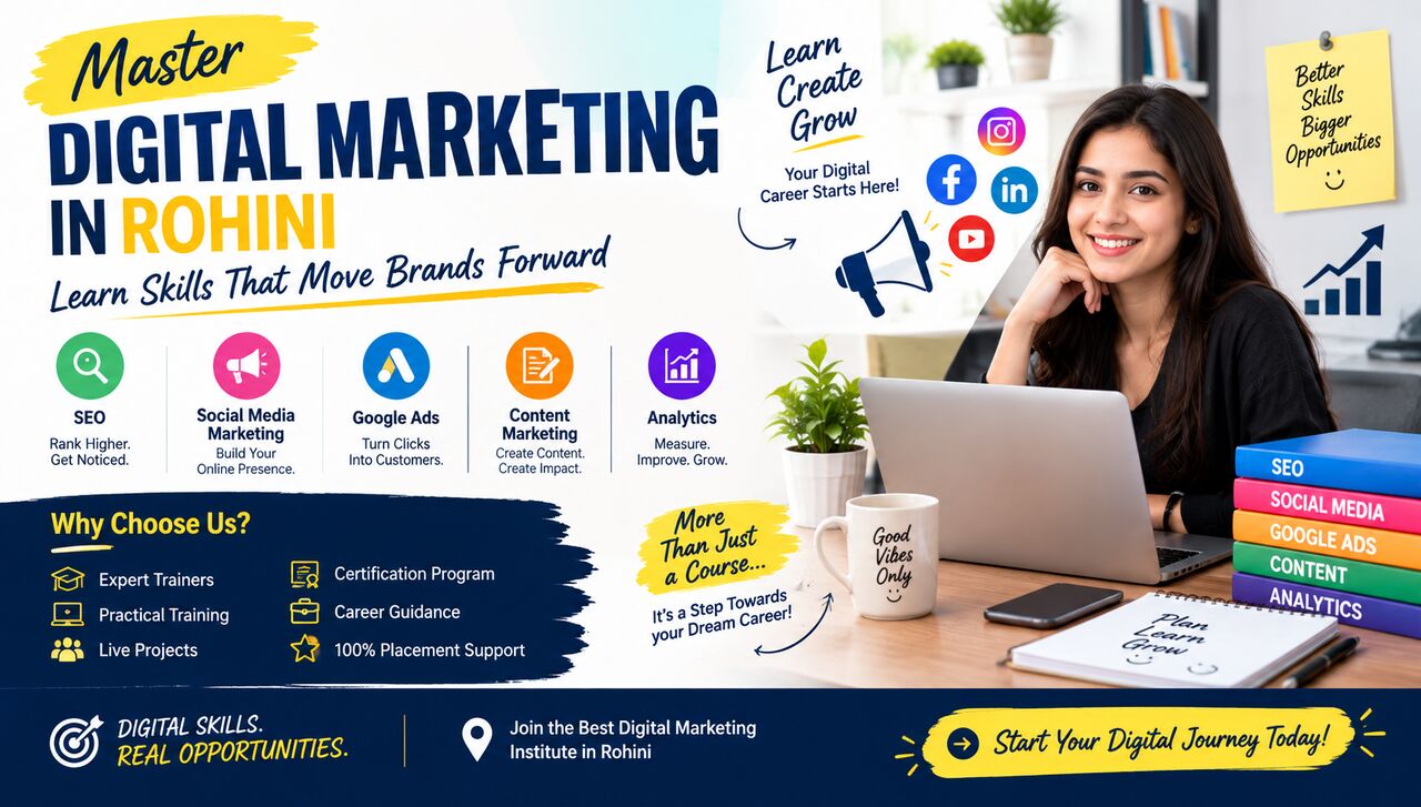Rohini, Education, Master Digital Marketing In Rohini &mdash; Learn Skills That Move Brands Forward