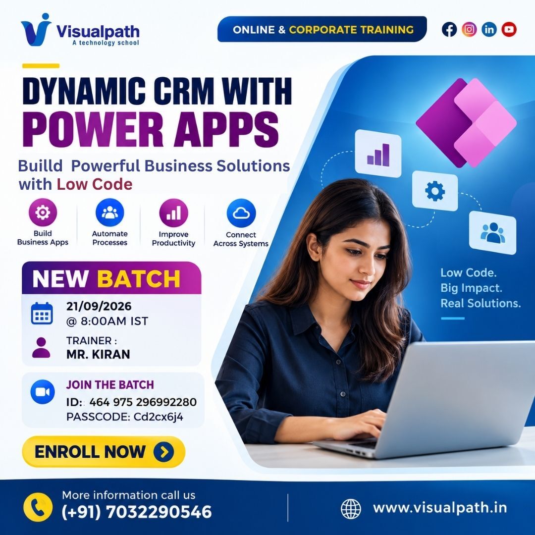 Hyderabad, Education, Dynamics CRM With Power Apps Course | New Batch Training