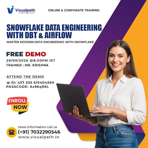 Hyderabad, Lessons Offered, Snowflake Data Engineering Free Demo &ndash; Join Now