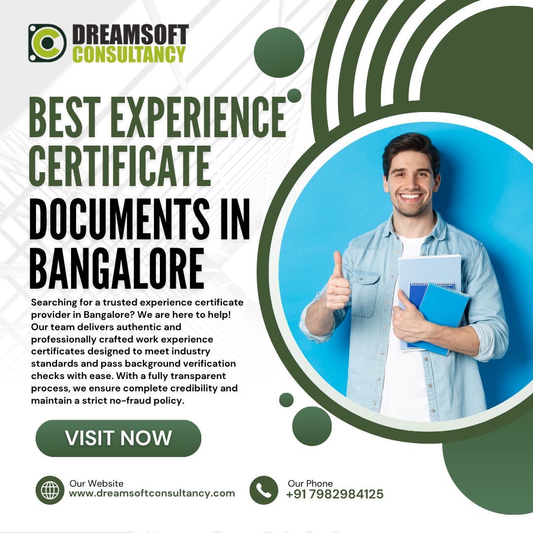 Bangalore, Business, Work Experience Certificate Provider In Bangalore