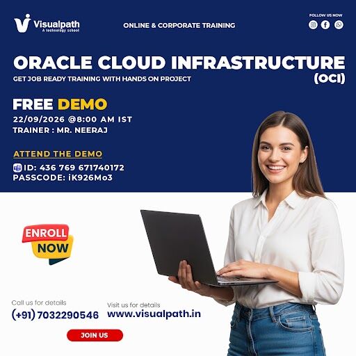 Hyderabad, Lessons Offered, Master OCI Cloud Skills With Our Free Demo On Sep 22
