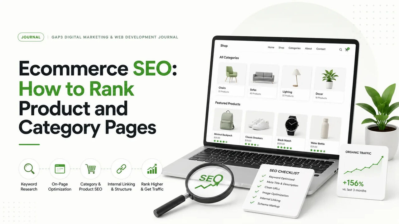 Ahmedabad, Marketing, Ecommerce SEO: How To Rank Product And Category Pages | GAP 3