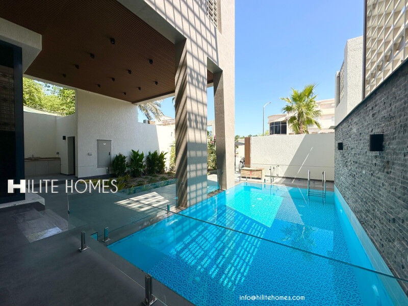Kuwait City, Apartments, Flats, Houses & Villas, KWD 3000/month,  6 BR,  Brand New Villa For Rent In Abu Al Hassaniya With Private Pool