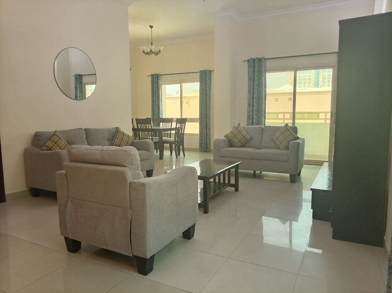 Juffair, Apartments, Flats, Houses & Villas, BHD 425/year,  3 BR,  Fully Furnished 3 Bedroom 3 Bathroom  Balcony With Ewa Flat For Rent In : Juffair
