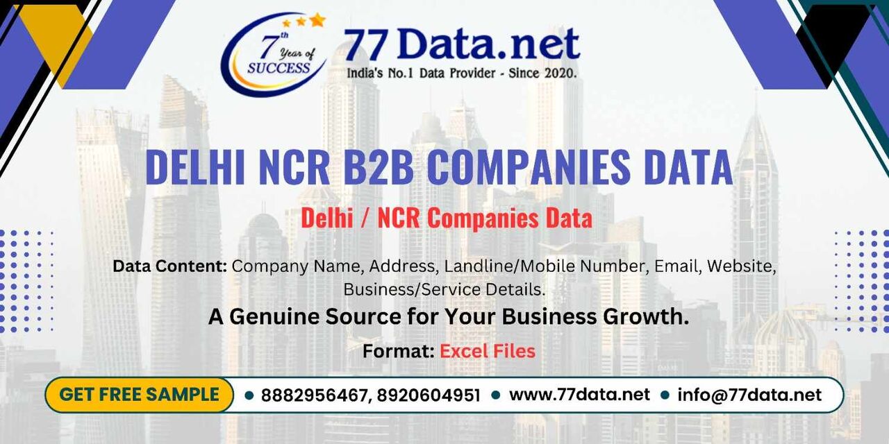 New Delhi, Business, Updated List Of 1 Lac+ Companies In Delhi NCR With Free Sample