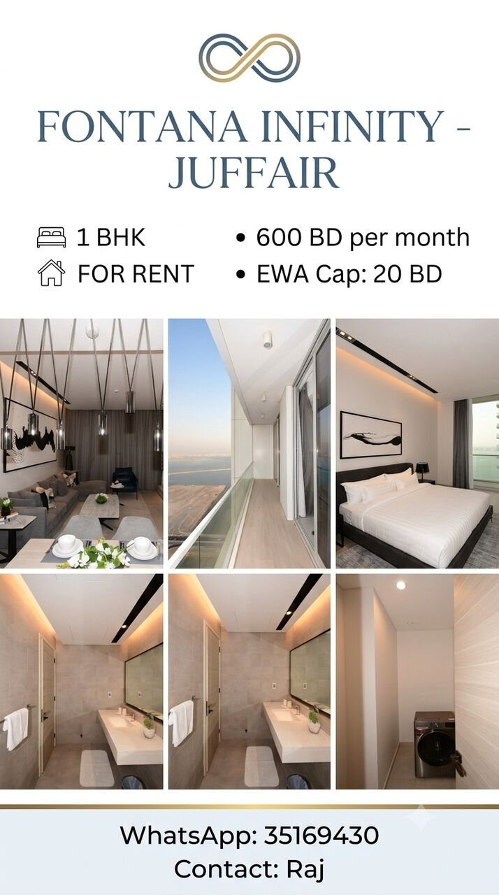 Manama, Apartments, Flats, Houses & Villas, BHD 150/year,  2 BR,  Apartments For Rent