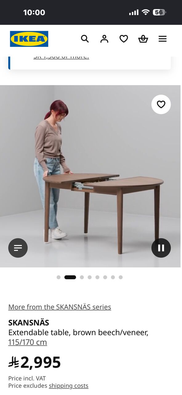 Al Wizarat, Furniture, SAR 500,  6 Seater Extendable Dining Table