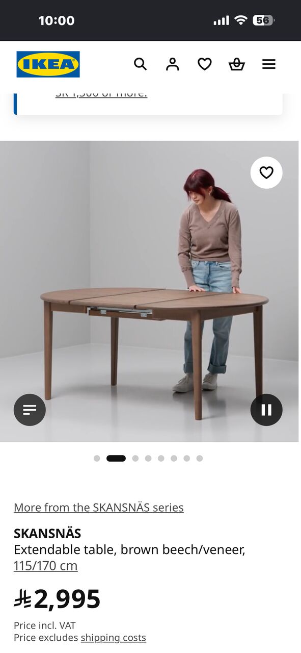 Al Wizarat, Furniture, SAR 500,  6 Seater Extendable Dining Table