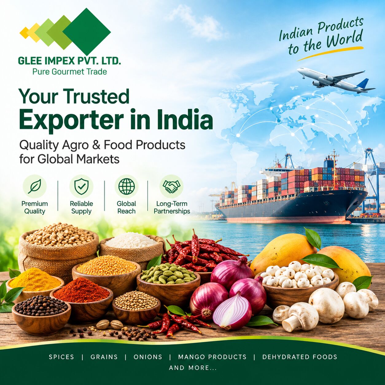 Mumbai, Food, Exporter In India &ndash; Glee Impex For Global Buyers