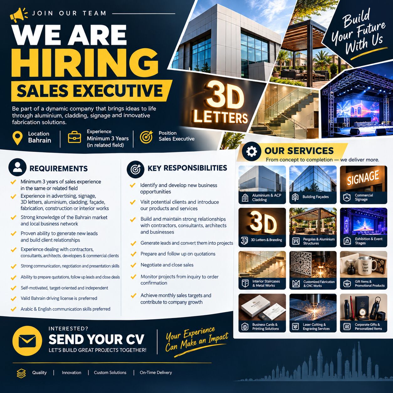 Salmabad, Jobs, Sales Executive