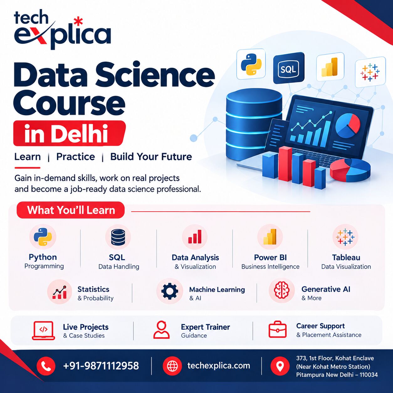 New Delhi, Lessons Offered, Data Science Course In Delhi