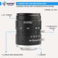 INR 6999,  75 MM 1.5 MP Long-Focal-Length Machine Vision Lens For 2/3-Inch C-Mount Cameras