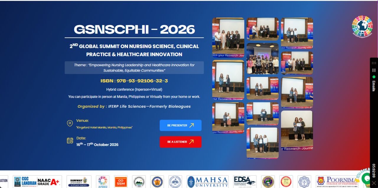 Manila, Events, 2nd Global Summit On Nursing Science, Clinical Practice & Healthcare Innovation (GSNSCPHI-