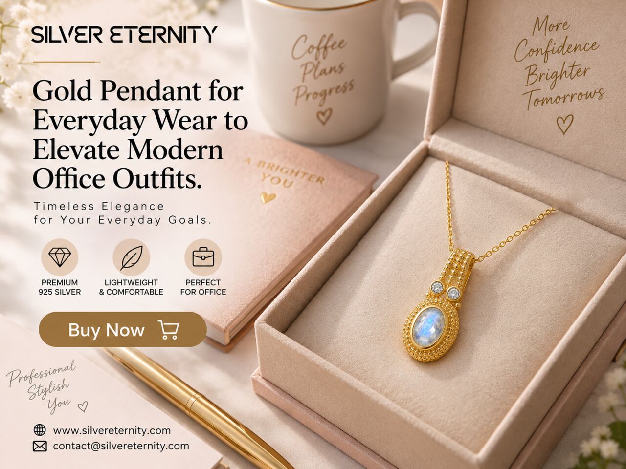 Jaipur, Jewelry, INR 5800,  Buy Now Gold Pendant For Everyday Wear To Elevate Modern Office Outfits