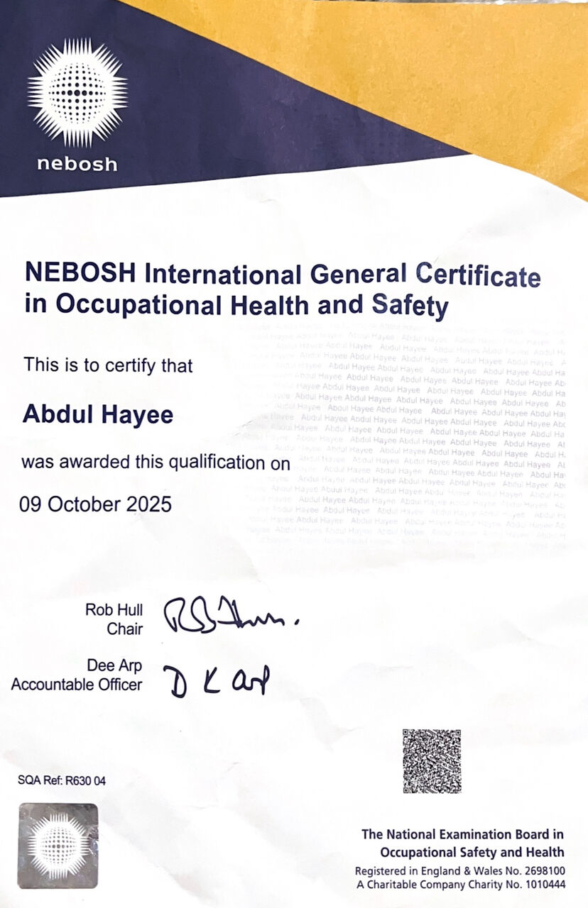 Riyadh, Job Seekers, NEBOSH IGC Certified HSE Officer With 4+ Years Of Experience In Saudi Arabia And Pakistan