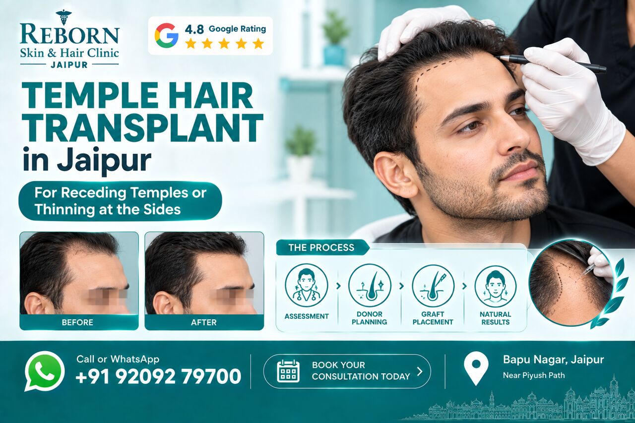 Jaipur, Health & Beauty Items, INR 29999,  Temple Hair Transplant In Jaipur For Receding Temples